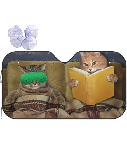 Amazon | 車用サンシェード 猫 猫柄 ねこ おもしろ クール